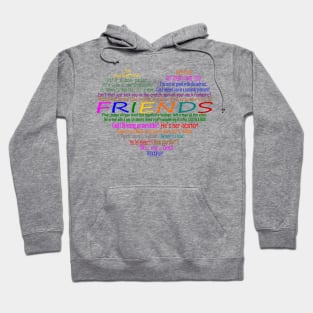 Friends TV Quotes Heart Hoodie